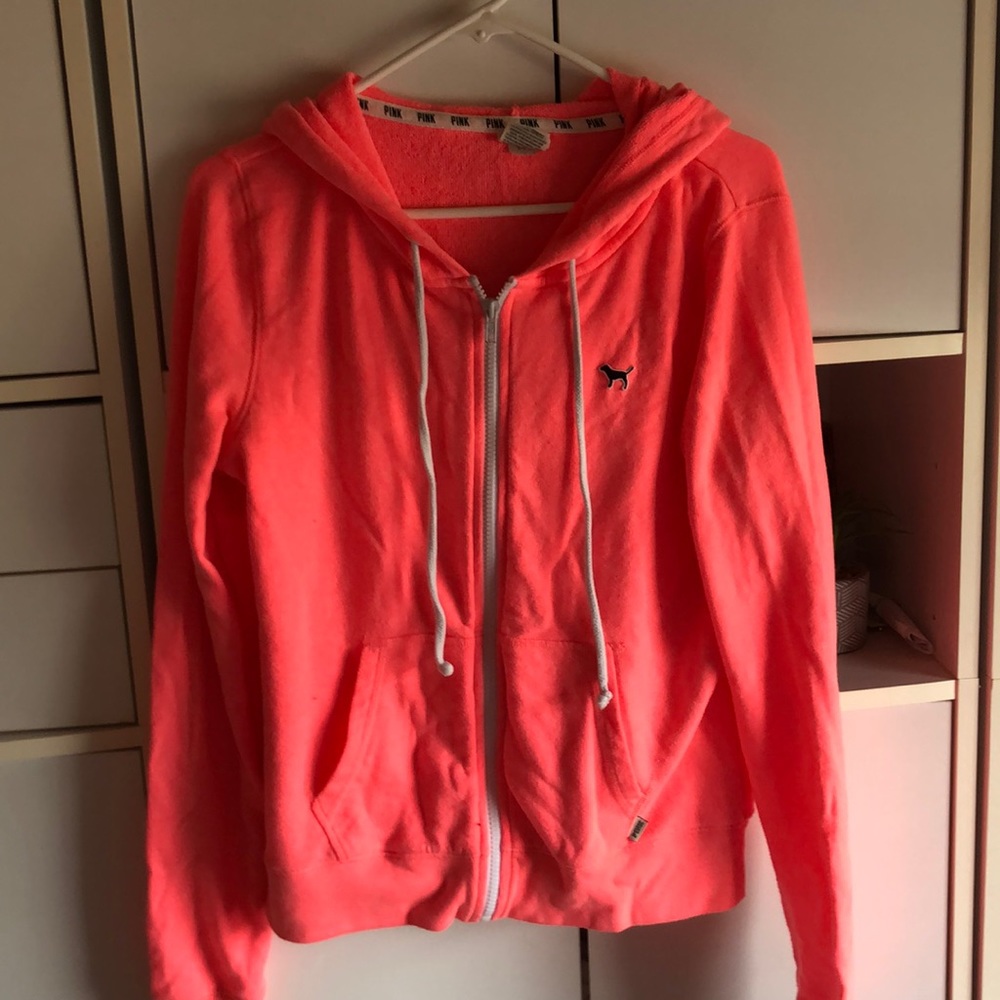 Hot pink zip up
